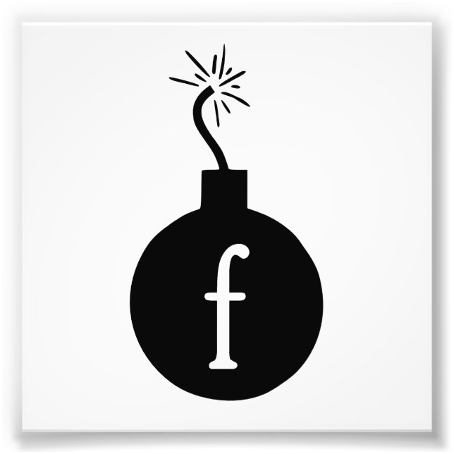 Die F-Bombe fallen lassen Fotodruck (Vorne)