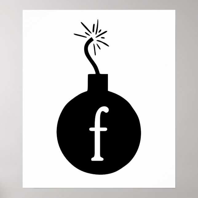 Die F-Bombe fallen lassen Poster (Vorne)