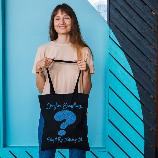 Die fabelhafte Glitzer-Frage Mark Tote Bag (Von Creator hochgeladen)