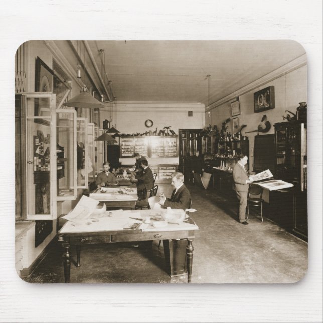 Die faberge-Werkstatt (b/w Foto) Mousepad (Vorne)