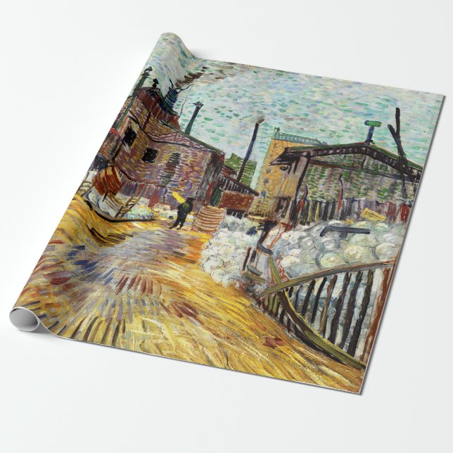 Die Fabrik (1887) von Vincent Van Gogh Geschenkpapier (Ungerollt)