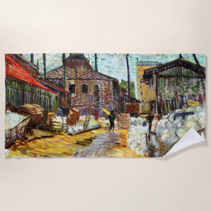 Die Fabrik (1887) von Vincent Van Gogh Strandtuch