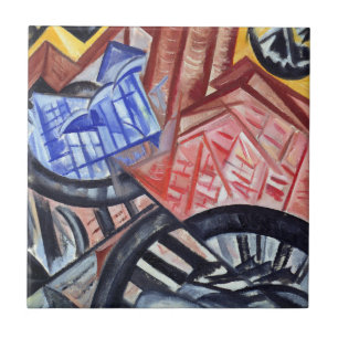 Die Fabrik und die Brücke Fliese