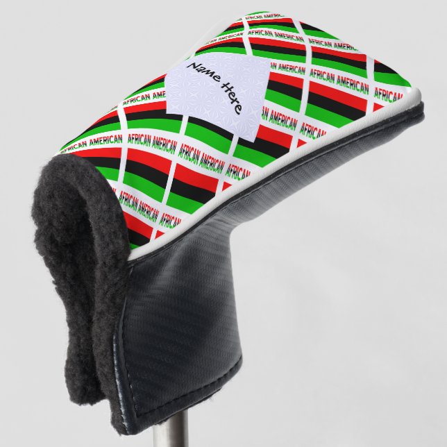 Die Fahne der Afrikanerin Amerikanische Diaspora i Golf Headcover (3/4 Vorderseite)