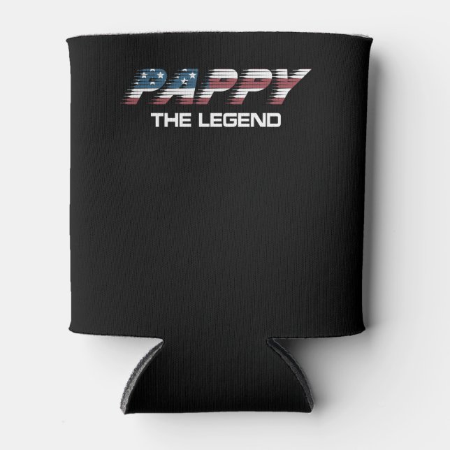 Die Fahne der Amerikaner vor der Legende Dosenkühler (Vorderseite)