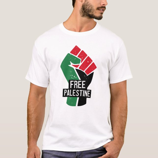 Die Fahne des freien Palästinas T-Shirt (Vorderseite)