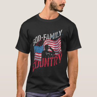 Die Fahne des Soldaten der Familie T-Shirt