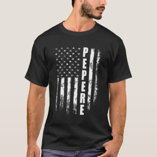 Die Fahne von Pepere America zum Vatertag T-Shirt