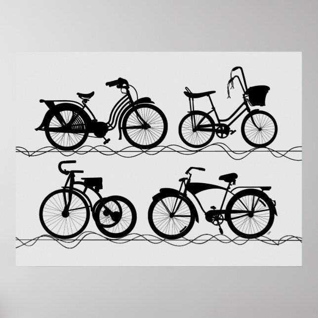 Die Fahrräder Poster (Vorne)