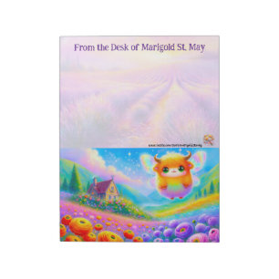 Die Fairy Collection: Highland Cow Notizbuch Notizblock