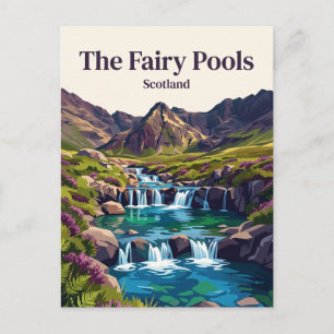 Die Fairy Pools Schottland Postkarte