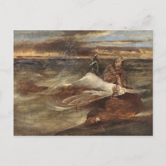 Die Fairy und das Meer schwach Postkarte (Vorderseite)