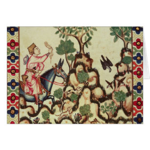 Die Falke-Jagd, vom Manuskript