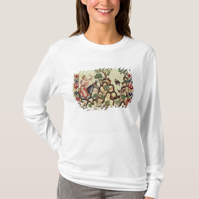 Die Falke-Jagd, vom Manuskript T-Shirt (Vorderseite)