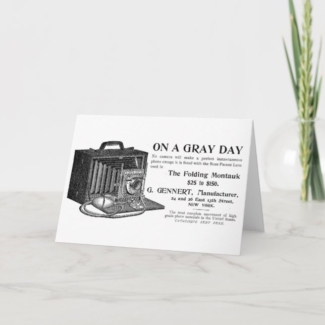 Die faltbare Montauk-Kamera Karte (Vorderseite)