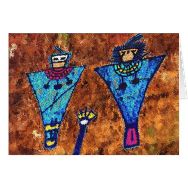 Die Familie an Sego Schlucht (Vorderseite (Horizontal))