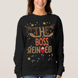 Die Familie der Boss-Rentier-Matching - Funny Chri Sweatshirt