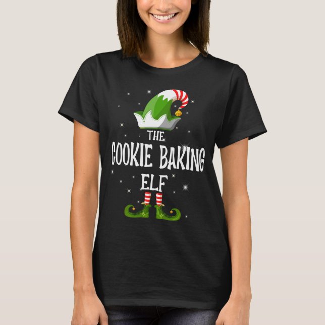 Die Familie der Cookie Baking Elf passt zu Weihnac T-Shirt (Vorderseite)