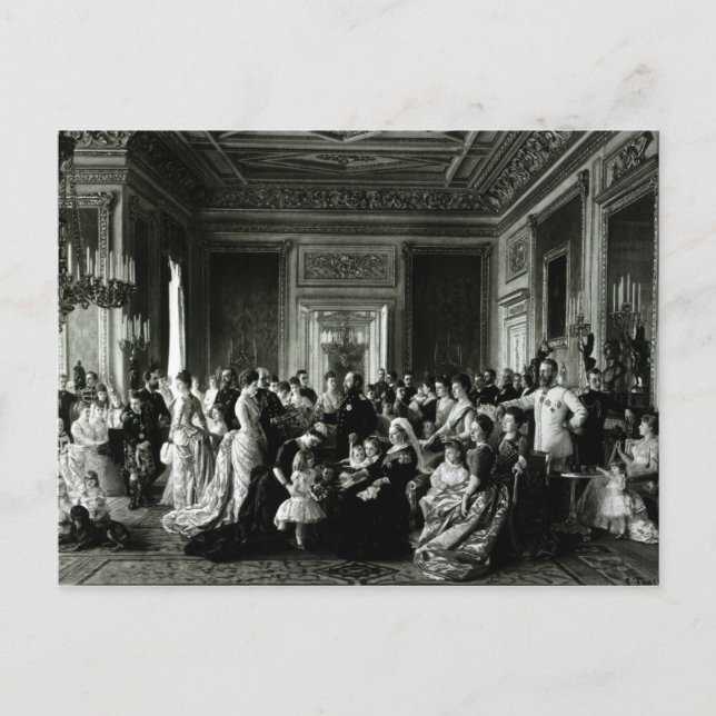 Die Familie der Königin Victoria, 1887 Postkarte (Vorderseite)