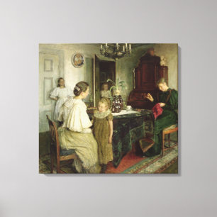 Die Familie der Künstler, 1895 Leinwanddruck