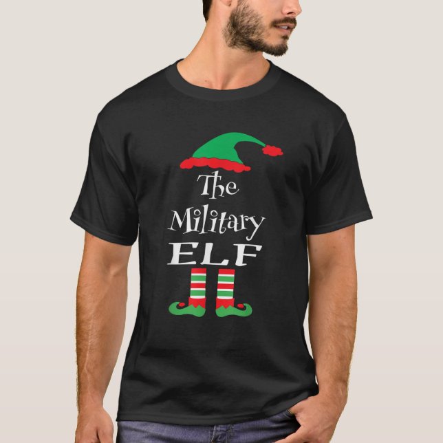 Die Familie der Militärelf-Weihnachten passt zu de T-Shirt (Vorderseite)