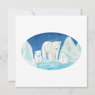 Die Familie der Polarbären Karte