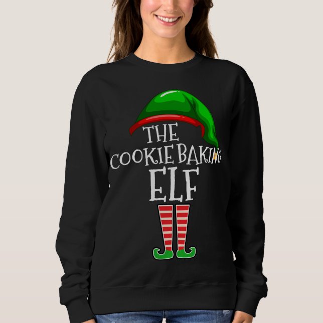 Die Familie des Cookie Baking Elf passt zu Weihnac Sweatshirt (Vorderseite)
