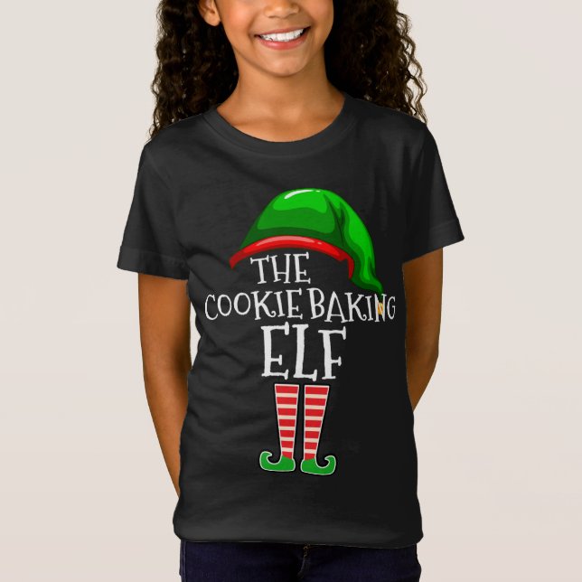 Die Familie des Cookie Baking Elf passt zu Weihnac T-Shirt (Vorderseite)