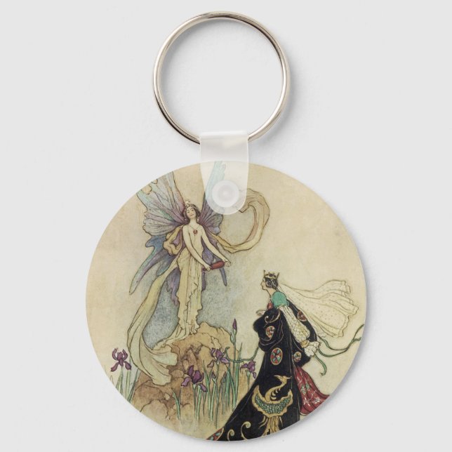 Die Familie dort begrüßte ihre Majestät Schlüsselanhänger (Vorderseite)