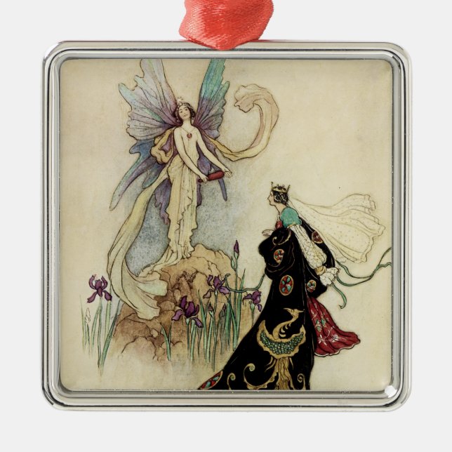 Die Familie dort begrüßte ihre Majestät Silbernes Ornament (Vorne)