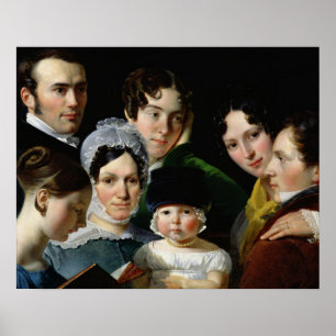 Die Familie Dubufe im Jahr 1820 Poster