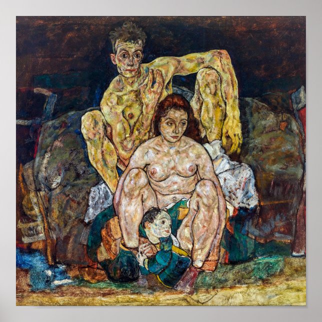 Die Familie | Egon Schiele | Poster (Vorne)