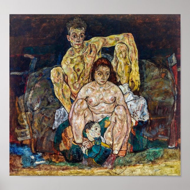 Die Familie | Egon Schiele | Poster (Vorne)