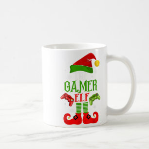 Die Familie Gamer Elf passt zu Weihnachten Pajama Kaffeetasse