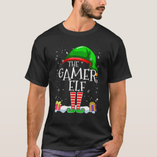 Die Familie Gamer Elf passt zur Weihnachtsgruppe T-Shirt