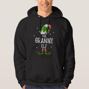 Die Familie Granny Elf passt Weihnachten Hoodie