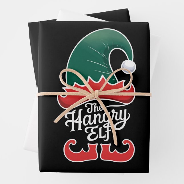 Die Familie Hangry Elf - Weihnachten Geschenkpapier Set (Beispiel)