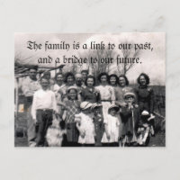 Die Familie ist eine Verbindung zu unserer Vergang