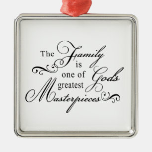 Die Familie ist eins von den beststen Silbernes Ornament
