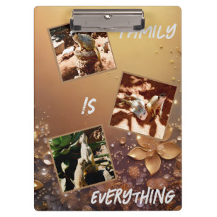 Die Familie Meerkats ist alles. Klemmbrett