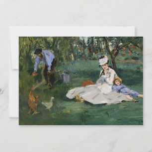 Die Familie Monet in ihrem Garten   Édouard Manet