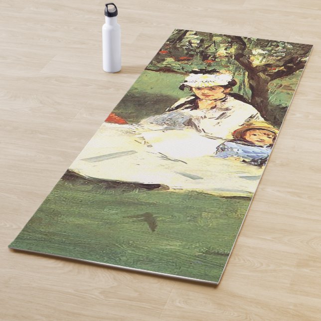 Die Familie Monet in ihrem Garten Edouard Manet Yogamatte (Beispiel)