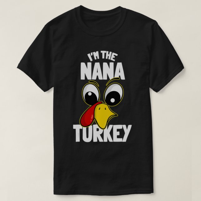 Die Familie Nana Turkey passt zum Erntedank T-Shirt (Design vorne)