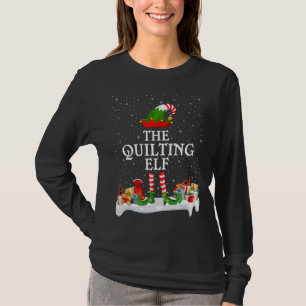 Die Familie passt Weihnachten zum Quilting Elf T-Shirt