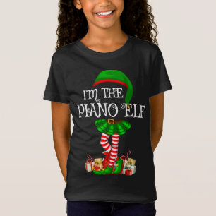 Die Familie passt zu den Weihnachten des Piano-Elf T-Shirt