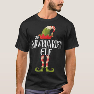 die Familie Snowboarder elf passend zu Weihnachten T-Shirt
