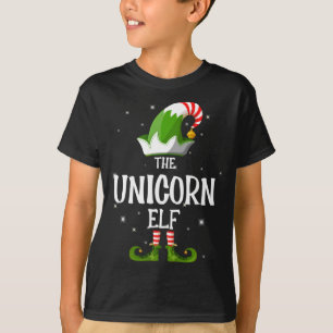 Die Familie Unicorn Elf passt Weihnachten zusammen T-Shirt