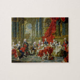 Die Familie von Philip V, 1743 (Öl auf Leinwand) Puzzle