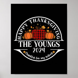 Die Familie Youngs Thanksgiving dankbar für meinen Poster