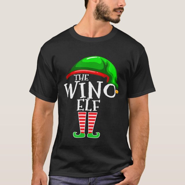 Die Familiengruppe Wino Elf - Weihnachten Betrunke T-Shirt (Vorderseite)
